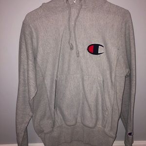 Gray Champion Reverse Weave Hoodie